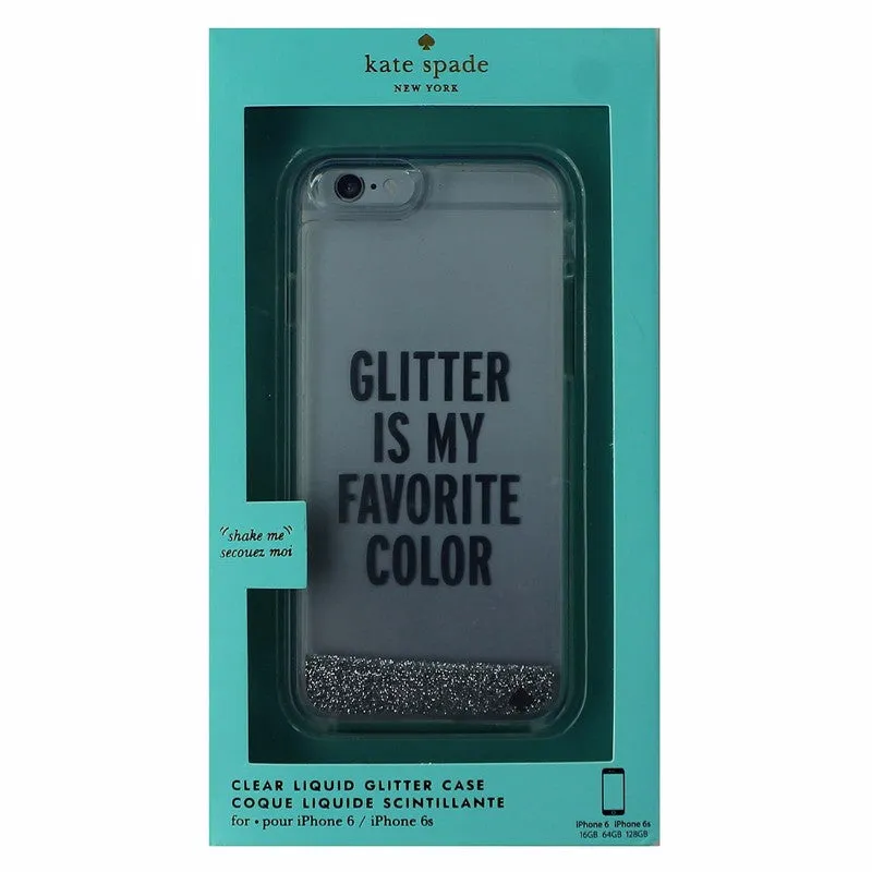 Kate Spade Clear Liquid Glitter Series Hybrid Case for iPhone 6/6s - Silver