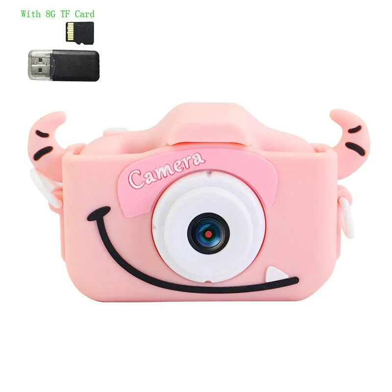 Kids Digital Camera 1080P HD2.0 Inches Color Screen Dual Selfie Video Game Children Camera 600mah battery Toy Gifts for Children