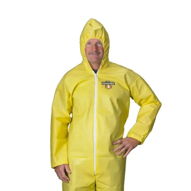 Lakeland C55428 ChemMax 1 Coverall - Bound Seam - Attached Hood & Elastic (25 Per Case)