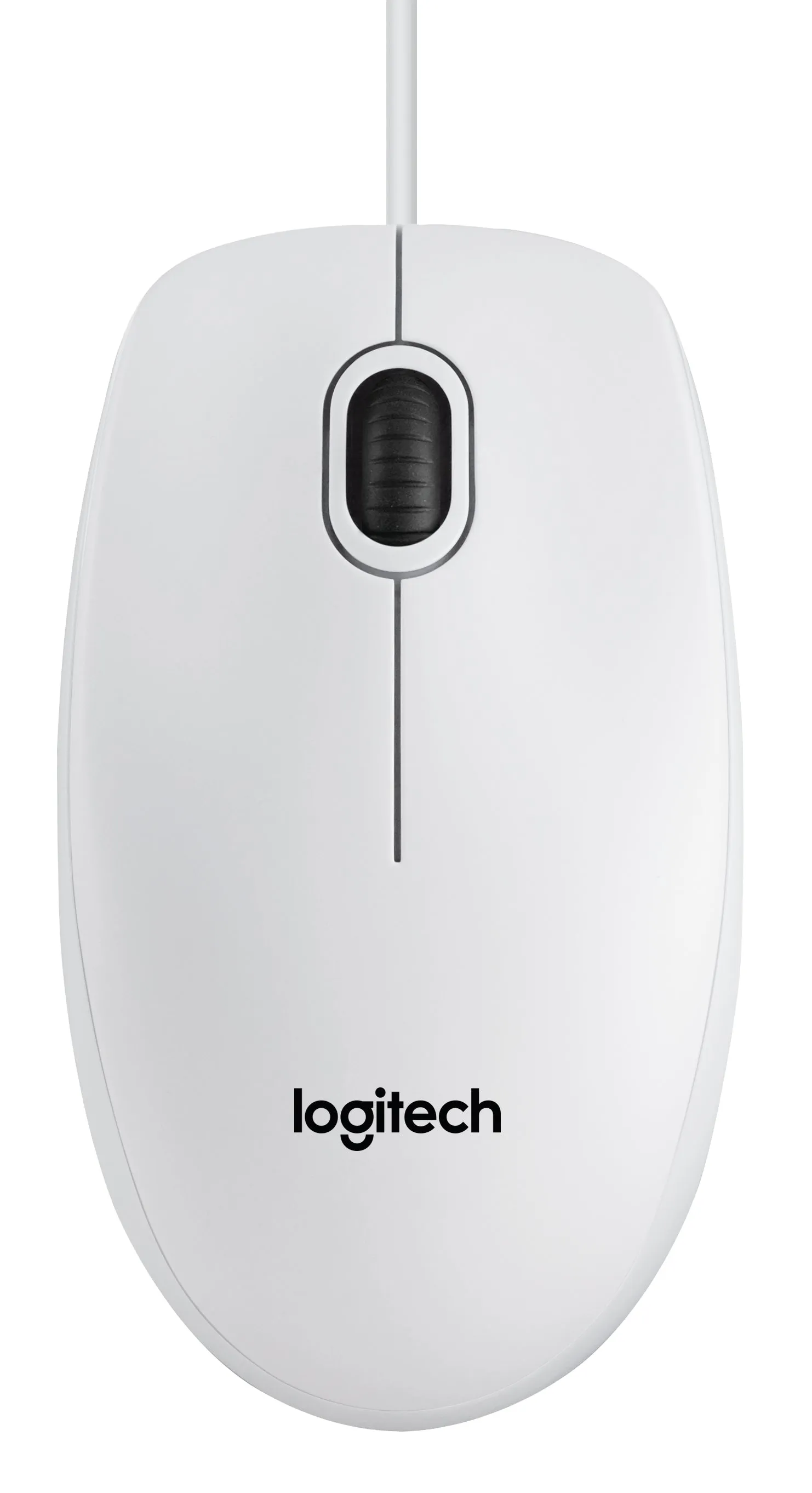 Logitech B100 White Optical Mouse For Business