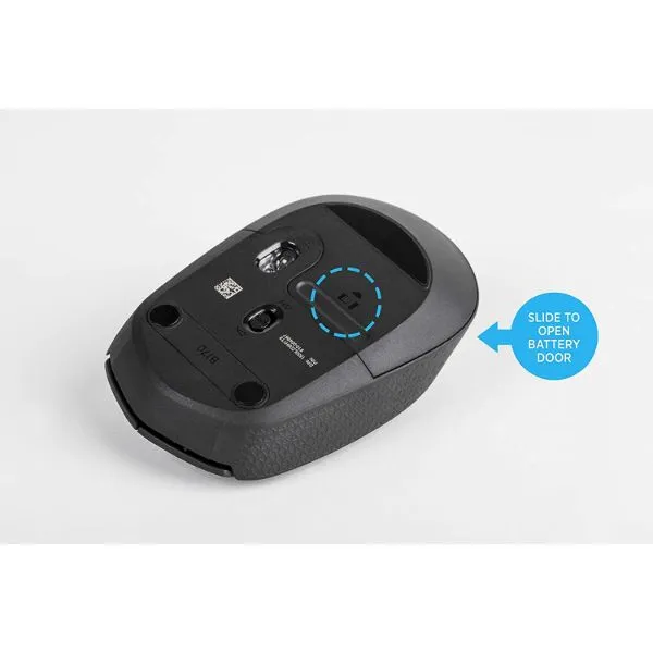 Logitech B170 Wireless Mouse, 2.4 GHz with USB Nano Receiver, Optical Tracking - Black