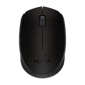 Logitech B170 Wireless Mouse, 2.4 GHz with USB Nano Receiver, Optical Tracking - Black