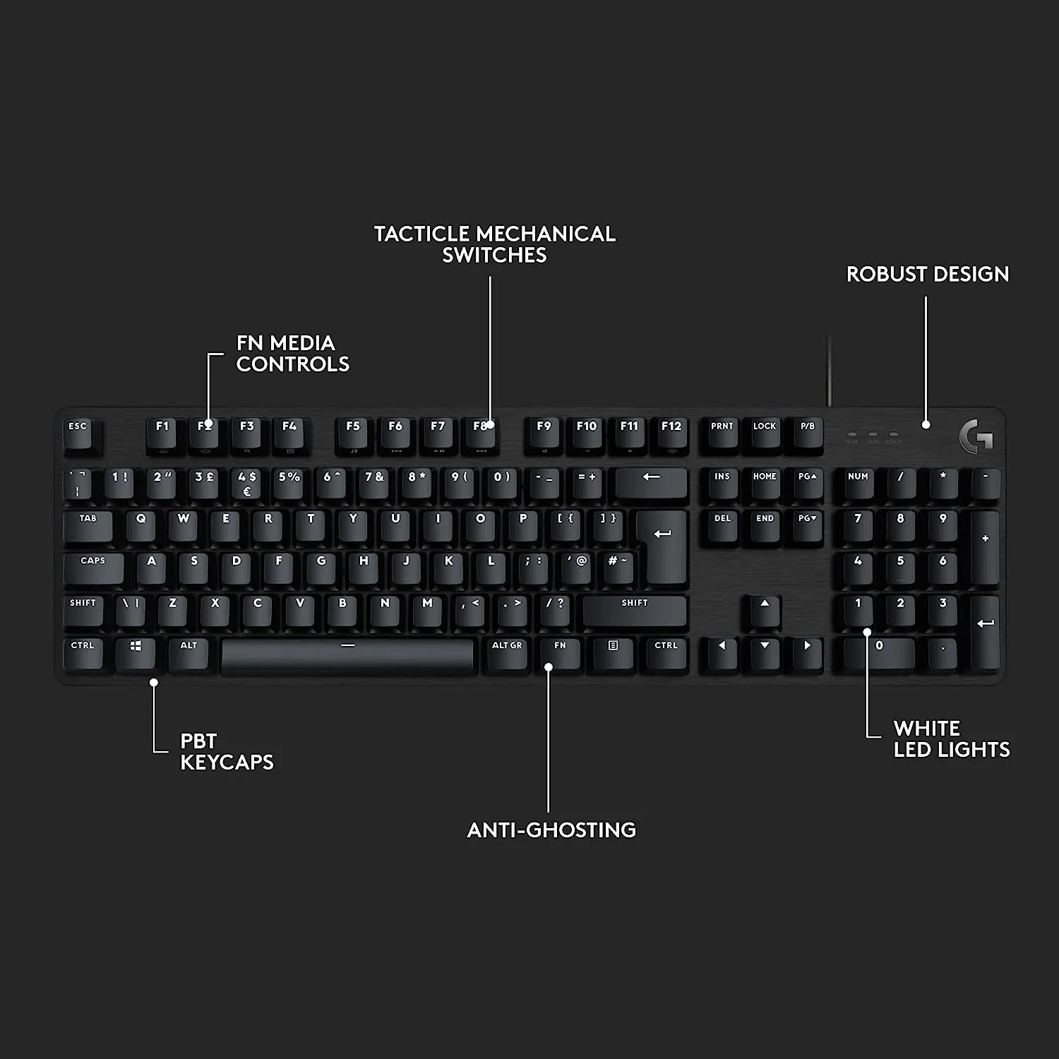 Logitech G G413 Mechanical Backlit Gaming Keyboard