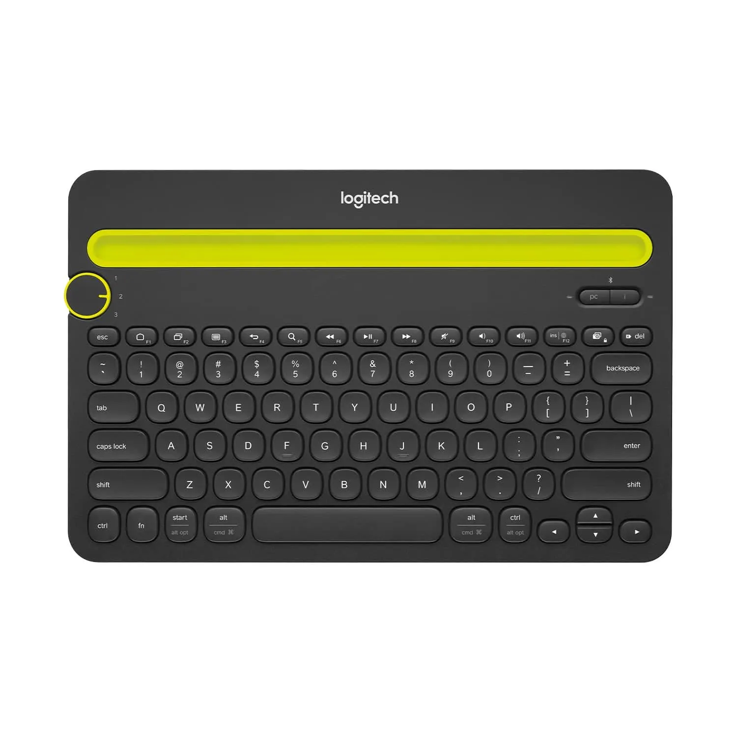 LOGITECH K480 WIRELESS MULTI-DEVICE KEYBOARD FOR WINDOWS, APPLE IOS ANDROID OR CHROME, WIRELESS BLUETOOTH, COMPACT SPACE-SAVING DESIGN, PC/MAC/LAPTOP/SMARTPHONE/TABLET