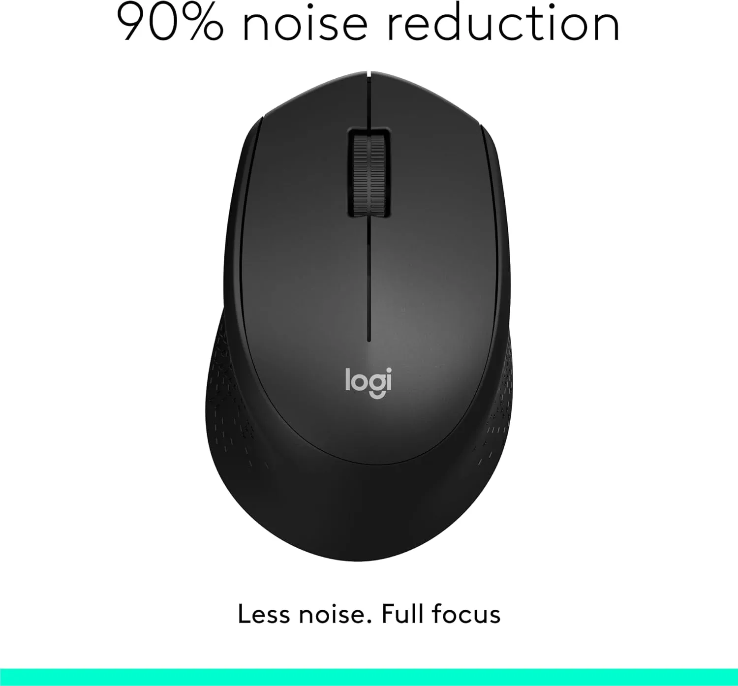 Logitech M331 Silent Plus Wireless Mouse | SilentTouch | Comfort | Long Battery Life - Black / Blue / Red