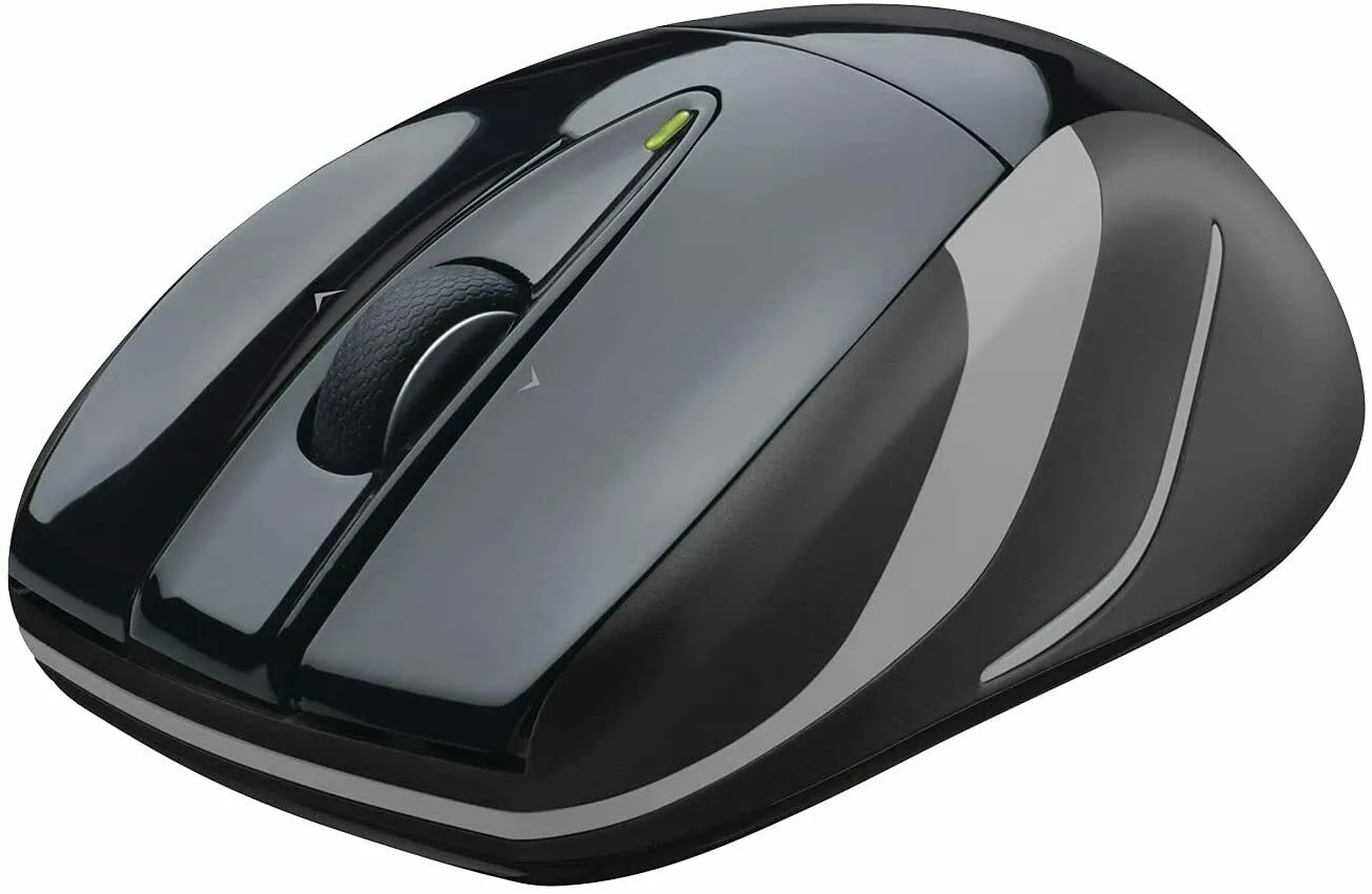 Logitech M525 2.4GHz Wireless Optical USB Mouse with Tilt Wheel 910-002696 Black