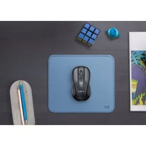 Logitech Mouse Pad - Studio Series - 200 mm x 230 mm Dimension - Blue Grey - Polyester - Spill Proof, Spill Resistant, Anti-slip, Anti-fray