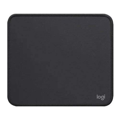 Logitech Mouse Pad - Studio Series - 200 mm x 230 mm Dimension - Graphite - Polyester - Spill Proof, Spill Resistant, Anti-slip, Anti-fray