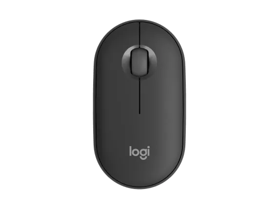 Logitech Pebble Mouse 2 M350s Slim Bluetooth Wireless Mouse, Portable, Lightweight Tonal Graphite