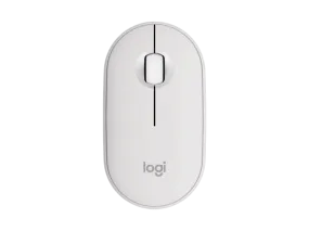 Logitech Pebble Mouse 2 M350s Slim Bluetooth Wireless Mouse, Portable, Lightweight Tonal White