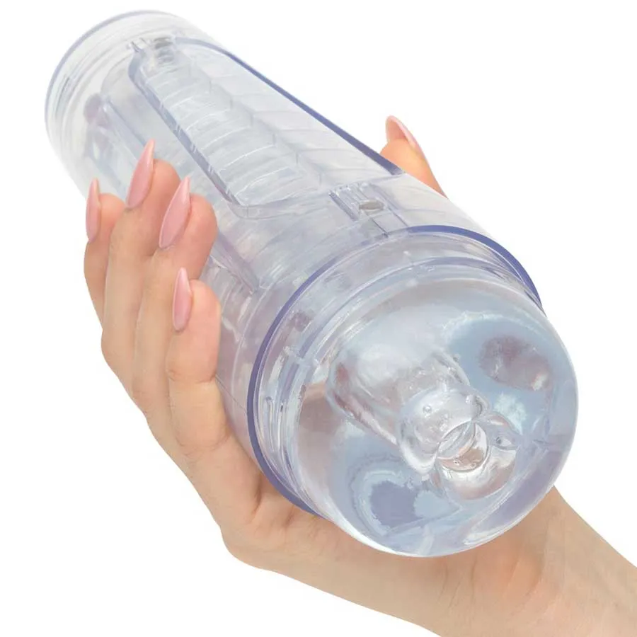 Main Squeeze Optix Masturbator | Crystal Clear Discreet Stroker for Men