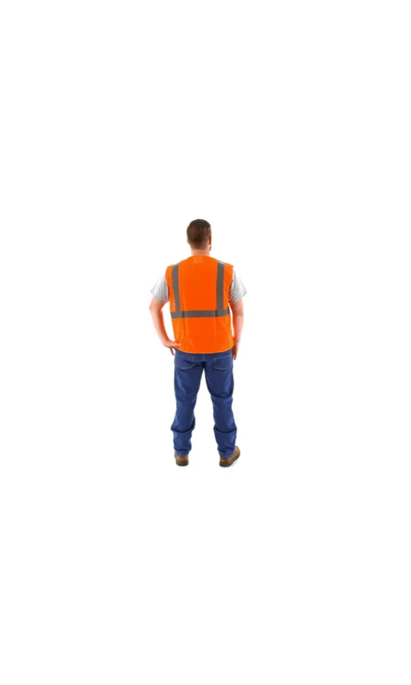 Majestic 75-3202 Hi-Vis Mesh Vest ANSI 2 R