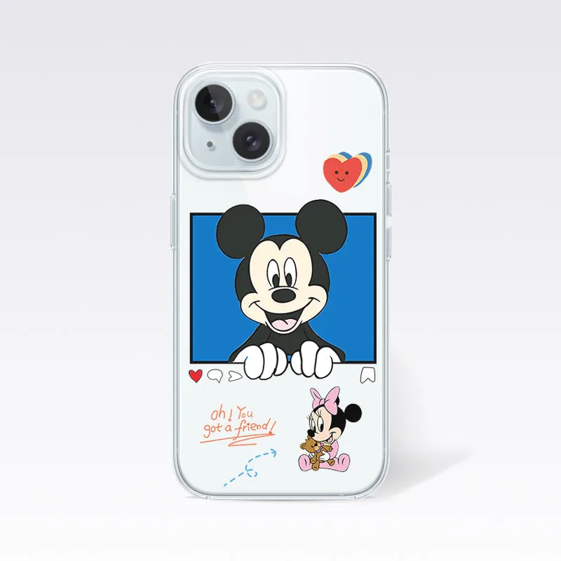 Mickey and Minnie- Minnie Clear Silicon Cover