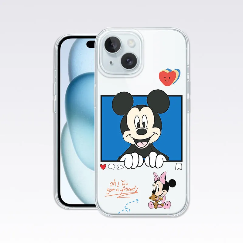 Mickey and Minnie- Minnie Clear Silicon Cover