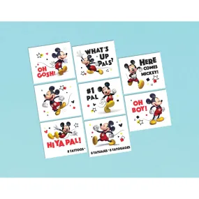 Mickey Mouse Forever Favor Tattoos 8pk