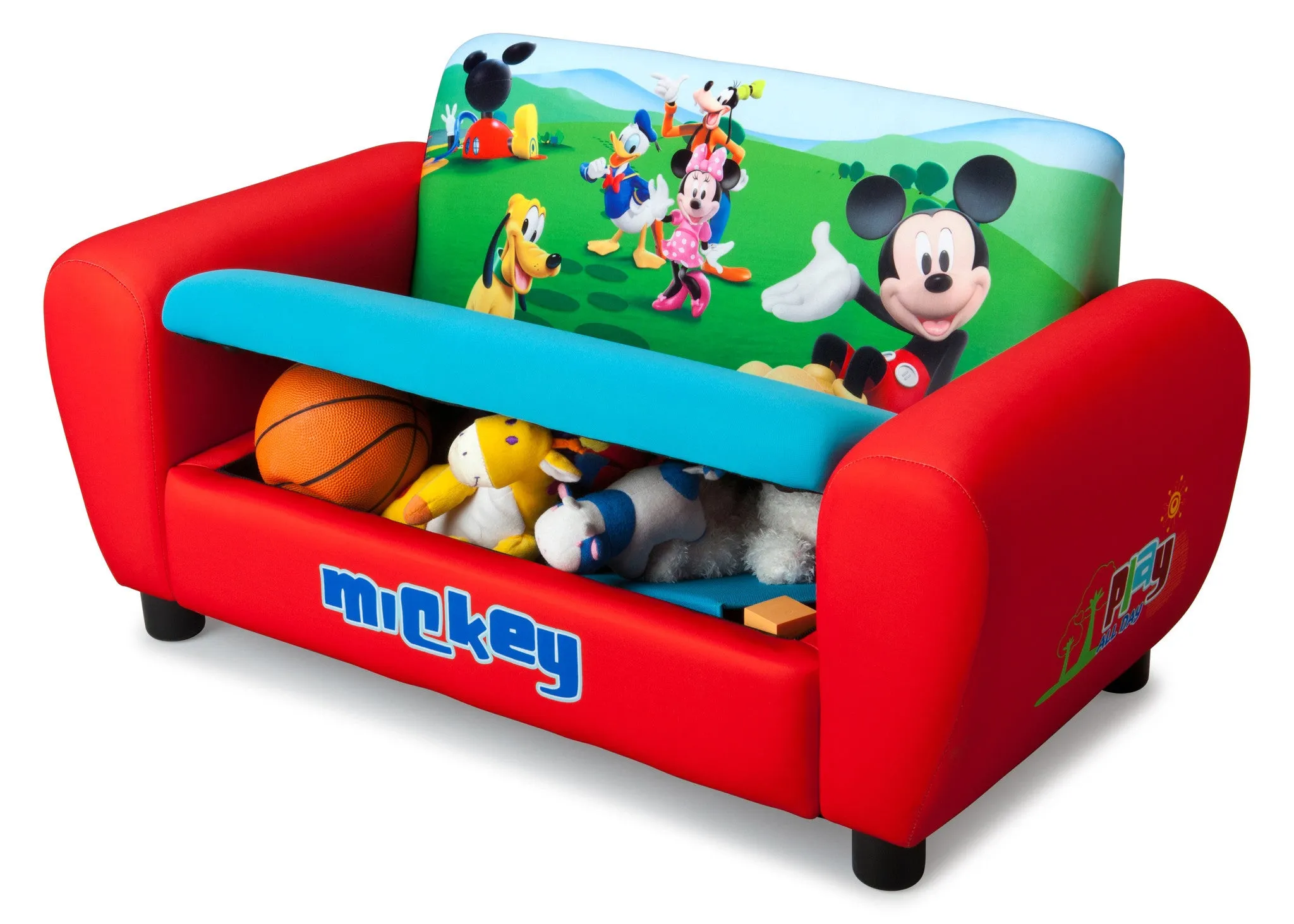 Mickey Mouse Upholstered Sofa with Storage