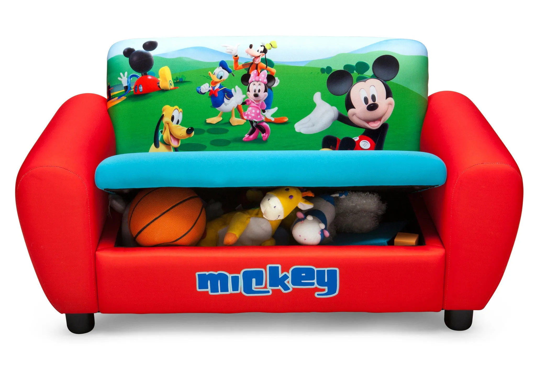 Mickey Mouse Upholstered Sofa with Storage