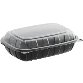 Microwaveable Container Hinged 1 Compartment 9" x 6" x 3" - 100/Case