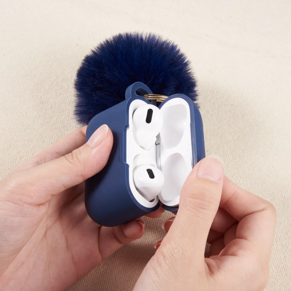 Midnight Blue Keychain Case for Airpods Pro