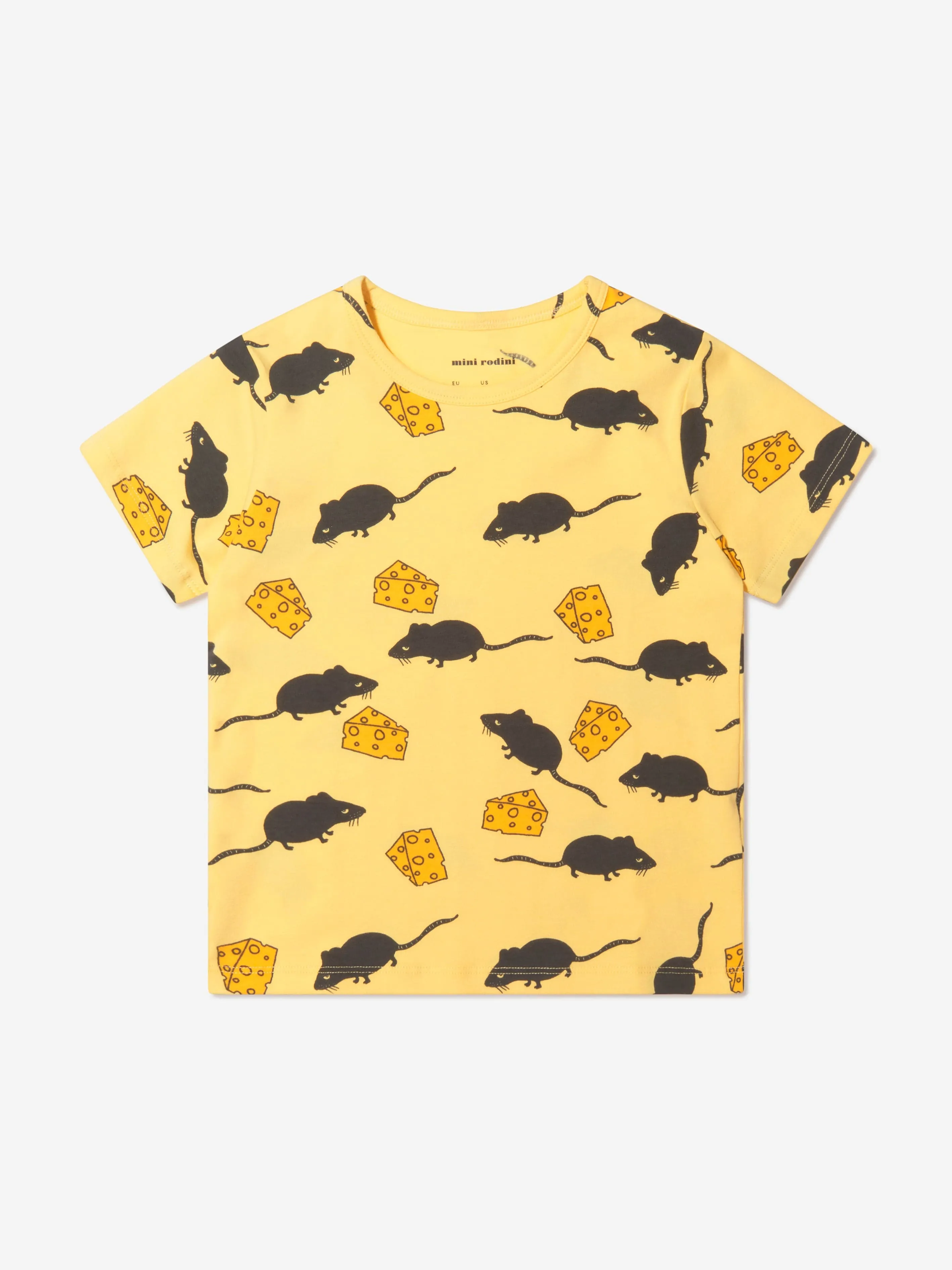 Mini Rodini Kids Organic Cotton Mouse T-Shirt