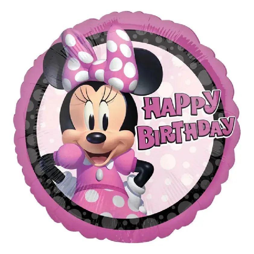 Minnie Mouse Forever Happy Birthday Foil Balloon