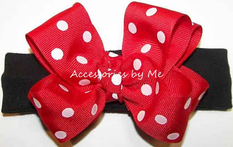 Minnie Mouse Polka Dot Bow Headband