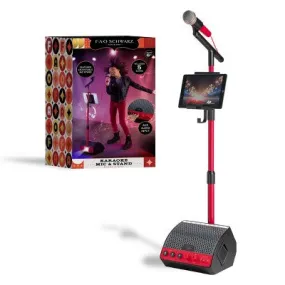 New - FAO Schwarz Microphone with Stand and Tablet Holder