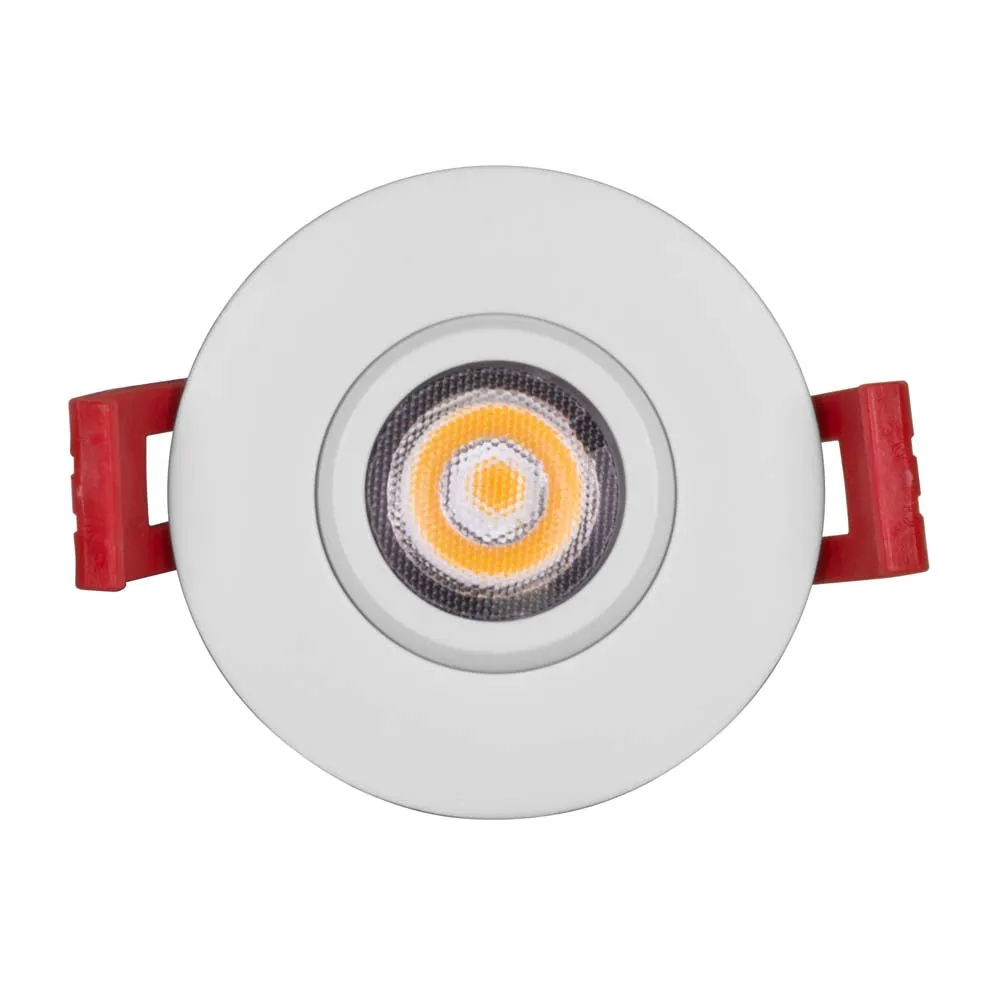 NICOR 2-inch LED Gimbal Recessed Downlight in White, 2700K