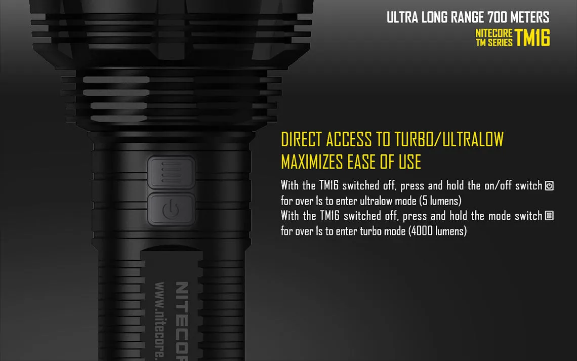 Nitecore TM16 Tiny Monster LED Flashlight