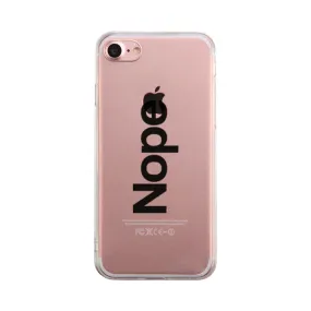 Nope Phone Case Cute Clear Transparent Phonecase