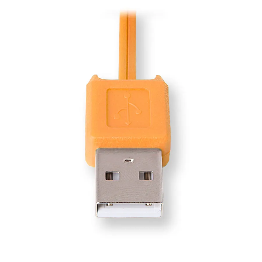 Optical Computer Mouse | Retractable Mouse Cord | Orange