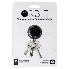 Orbit Bluetooth Key Finder & Selfie Remote with Smart App - Black (ORB425)