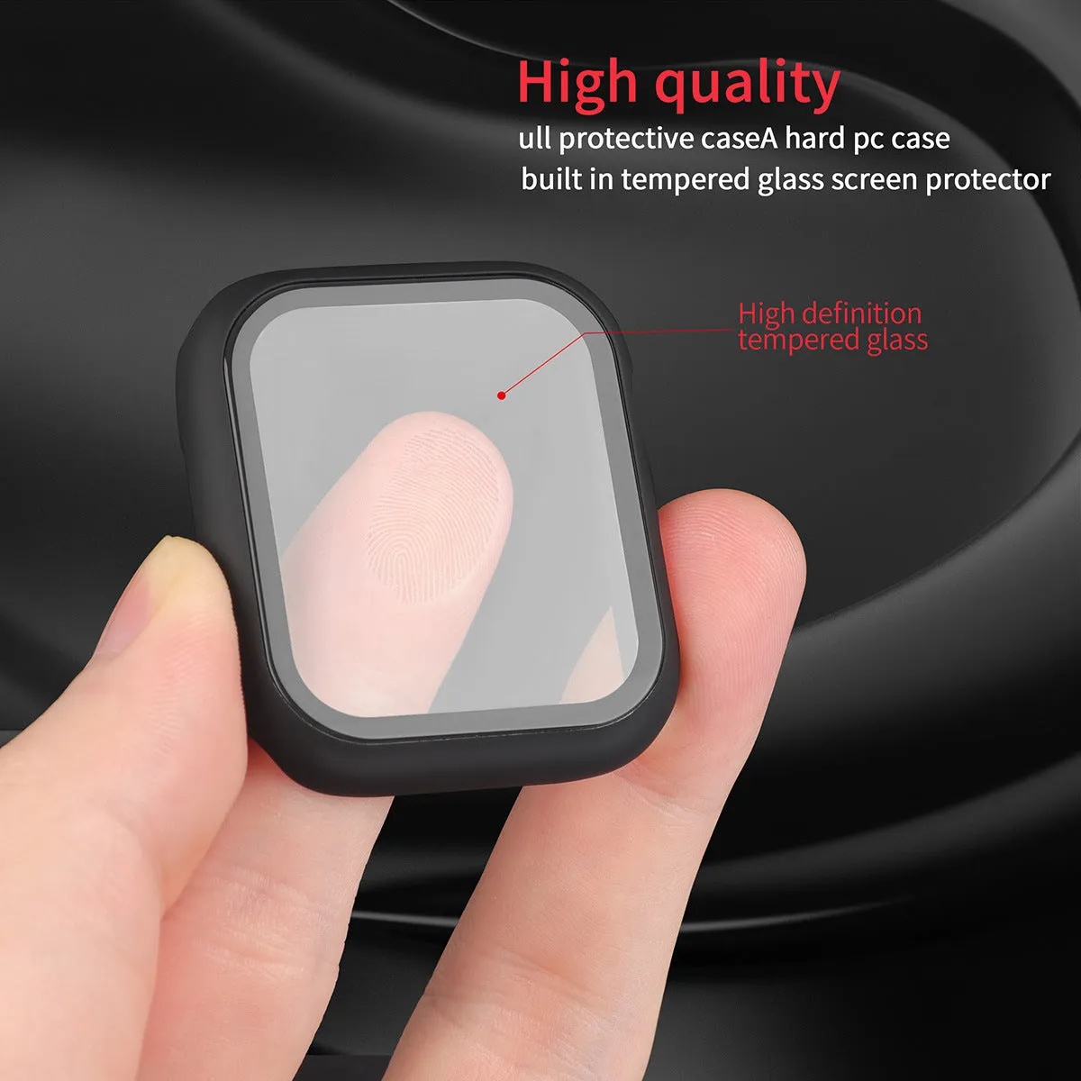 PC tempered film Apple Watch case W24TAW8898