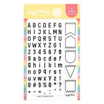 Pennant Alpha Stamp Set