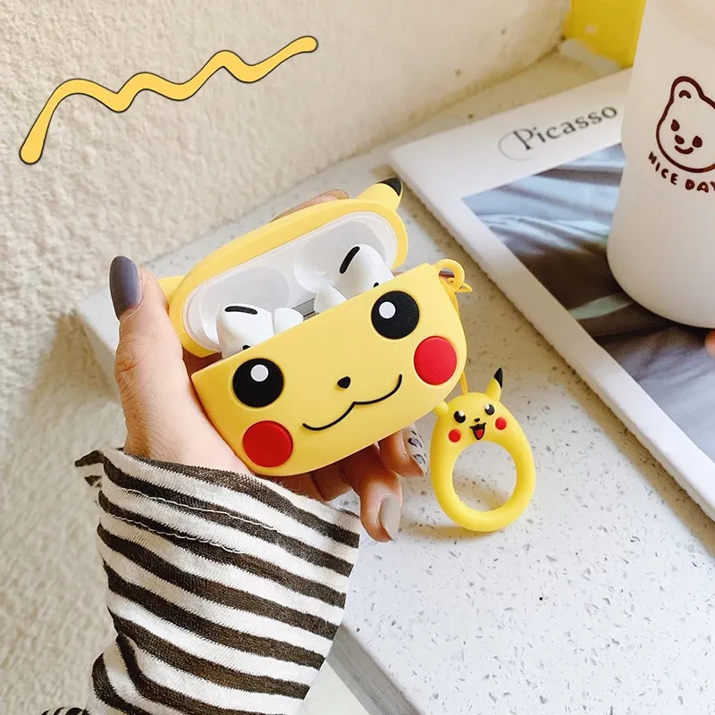 Pikachu AirPods Case Cute Anime Protective Case for AirPods