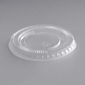 Plastic Portion Cup Lid Clear 3.25-5.5 oz. - 2500/Case