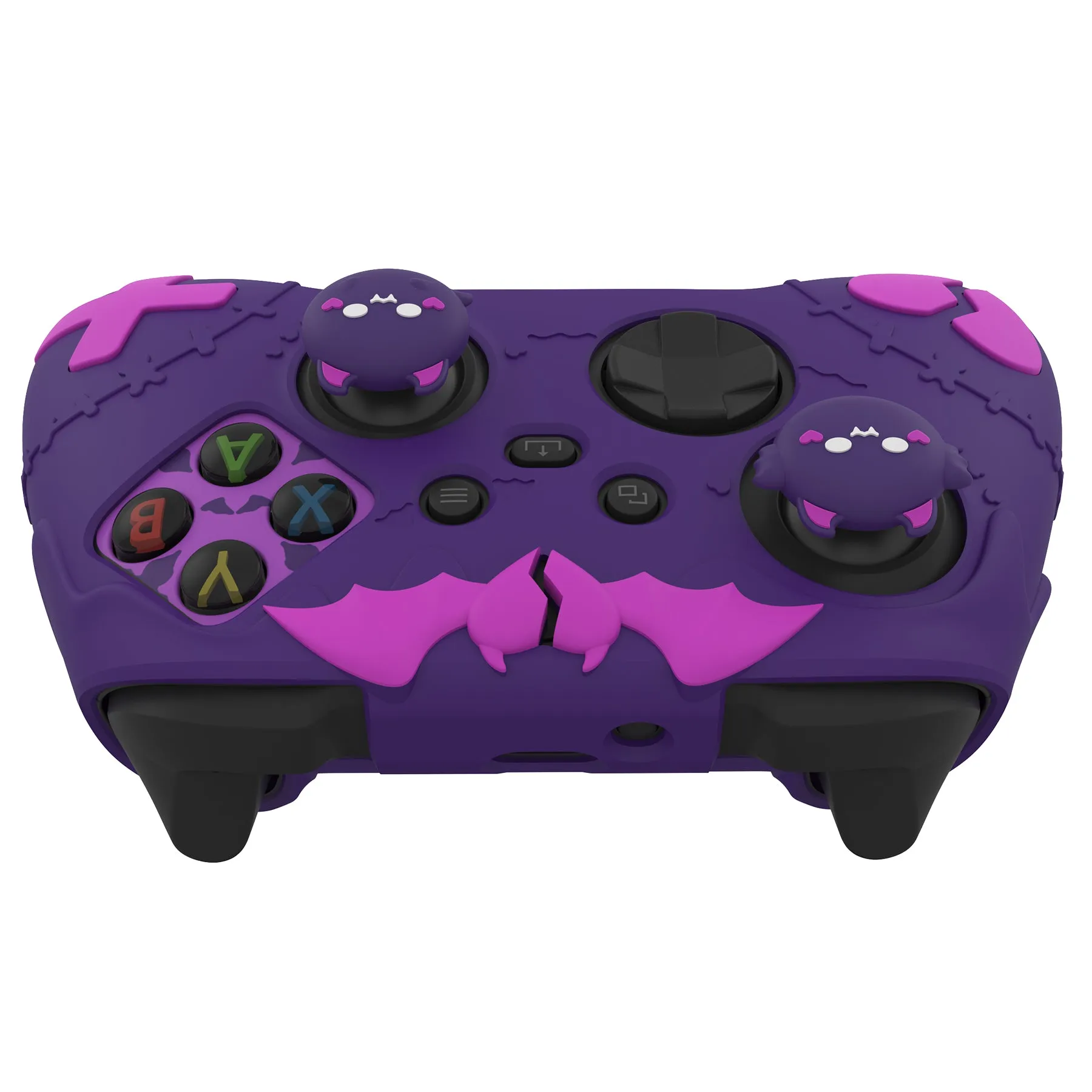 PlayVital Gothic Imp Series Cute Silicone Skin for Xbox Series X/S Controller, Anti-Slip Grip Silicone Cover, Protective Silicone Case for Xbox Core Controller with Thumb Grips - Purple - ZEEX3P002