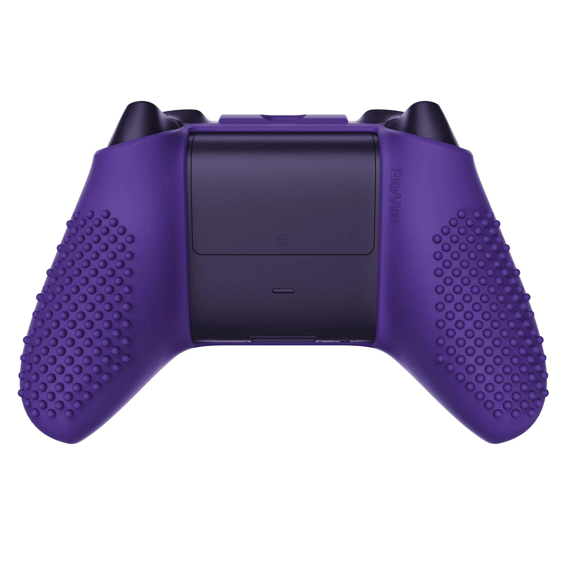 PlayVital Purple 3D Studded Edition Anti-slip Silicone Cover Skin for Xbox Series X Controller, Soft Rubber Case Protector for Xbox Series S Controller with 6 Black Thumb Grip Caps - SDX3007