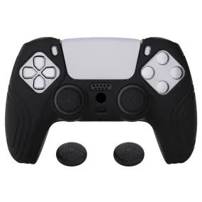 PlayVital Samurai Edition Anti-slip Controller Grip Silicone Skin, Ergonomic Soft Rubber Protective Case Cover for PS5 Controller with Thumb Stick Caps - BWPF