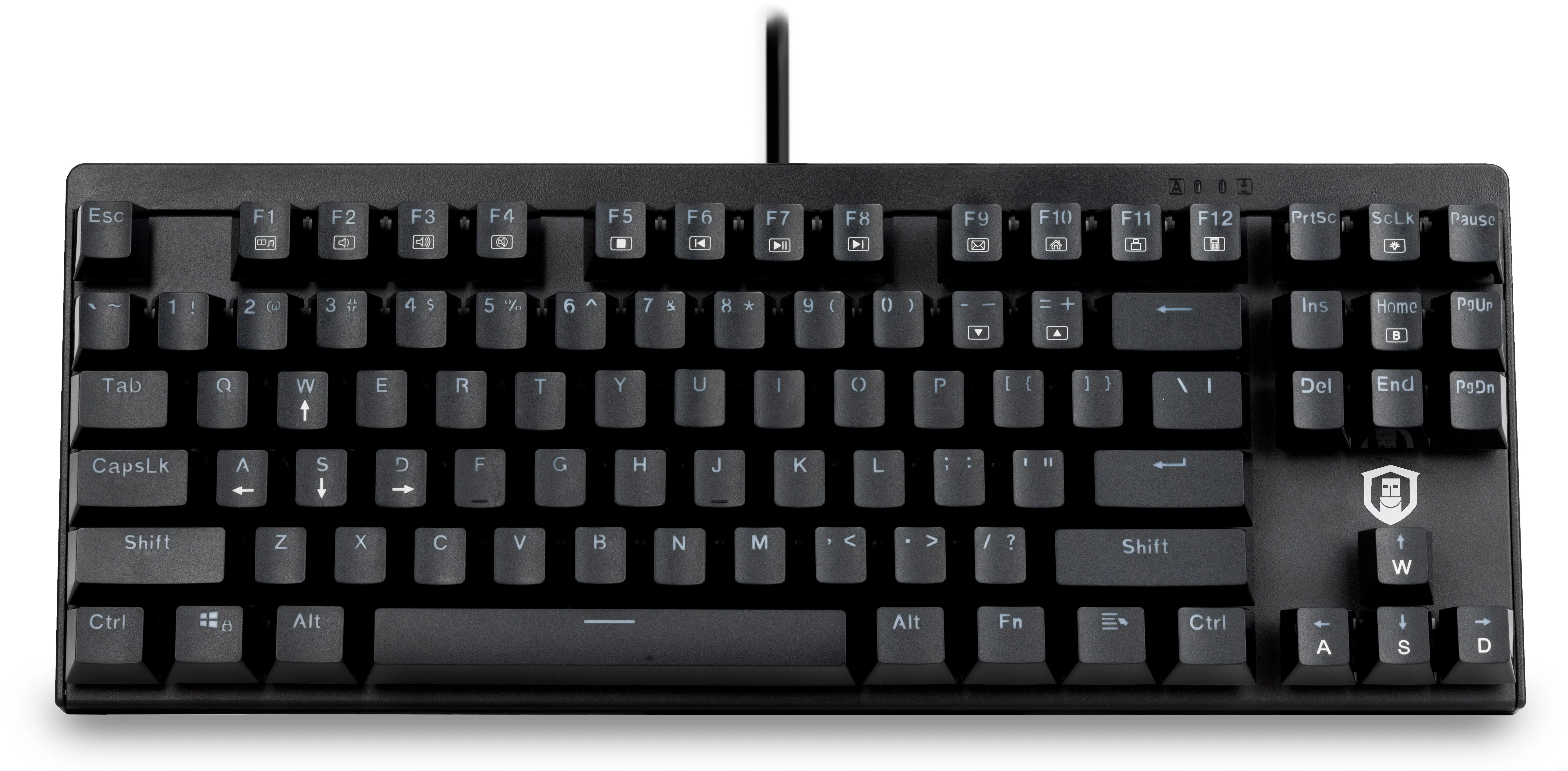 Plugable Compact 87-Key Mechanical Keyboard With Blue-Style Switches