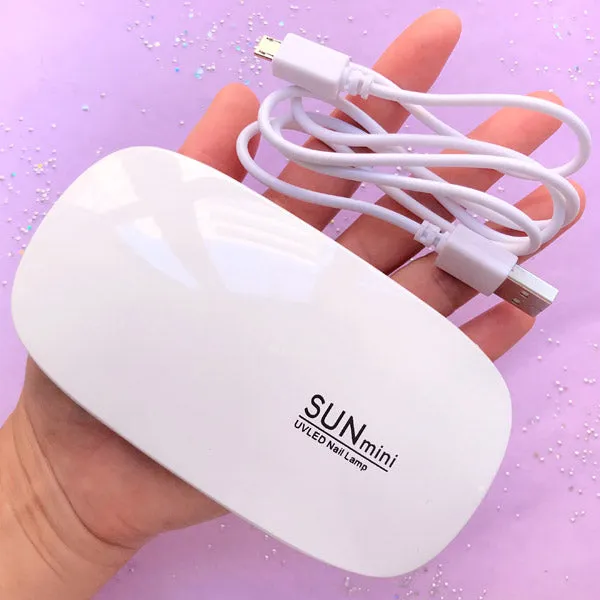 Portable Mini USB UV Lamp by SUNmini | 6W LED Ultraviolet Light | UV Resin Tool | Nail Dryer