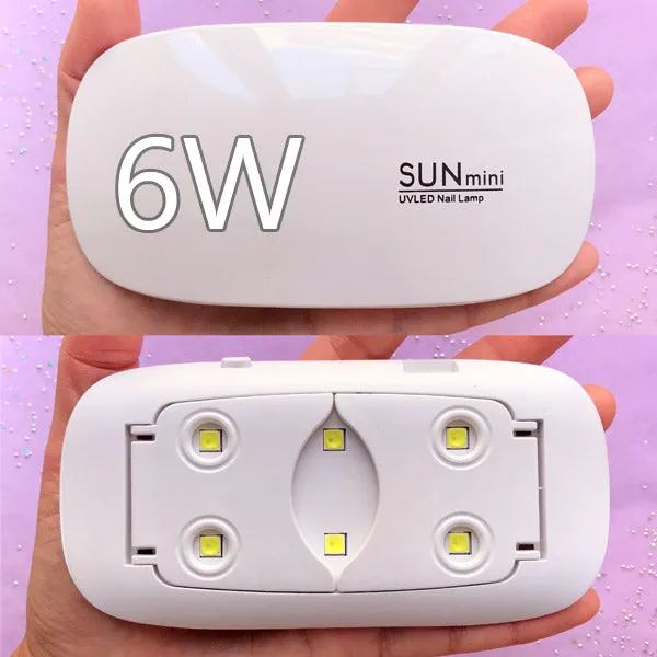 Portable Mini USB UV Lamp by SUNmini | 6W LED Ultraviolet Light | UV Resin Tool | Nail Dryer