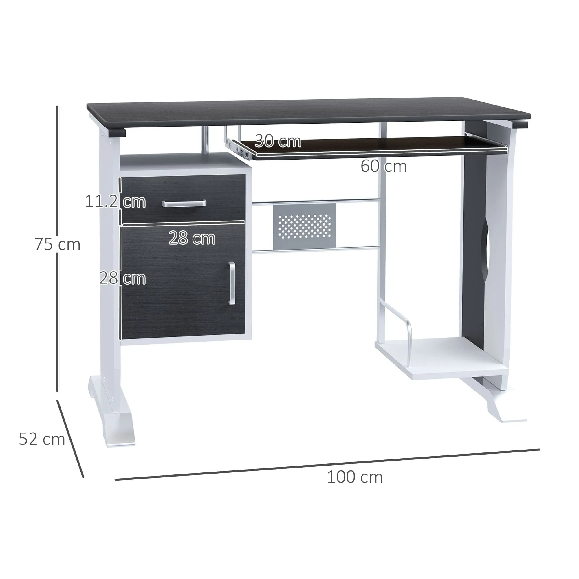 ProperAV Extra Computer Workstation