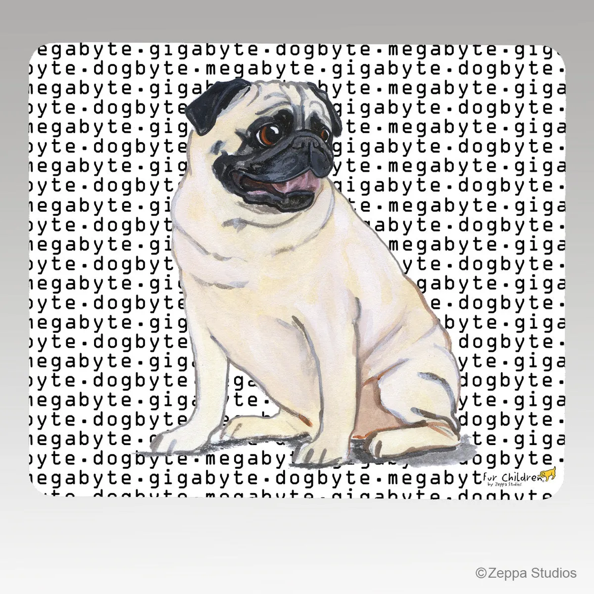 Pug Megabyte Mouse Pad