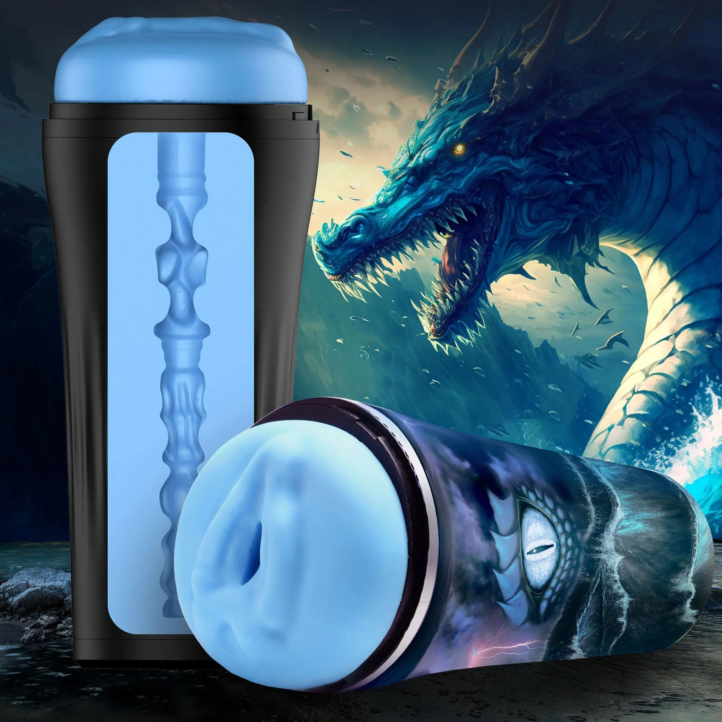 Pussidon Sea Monster Stroker - Blue