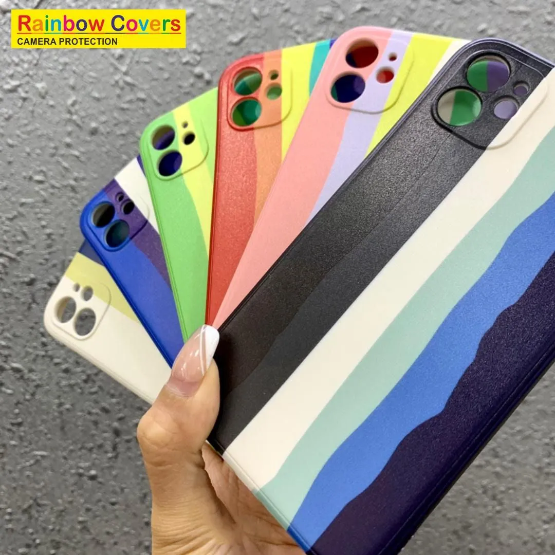 Rainbow Soft Print Case For Vivo