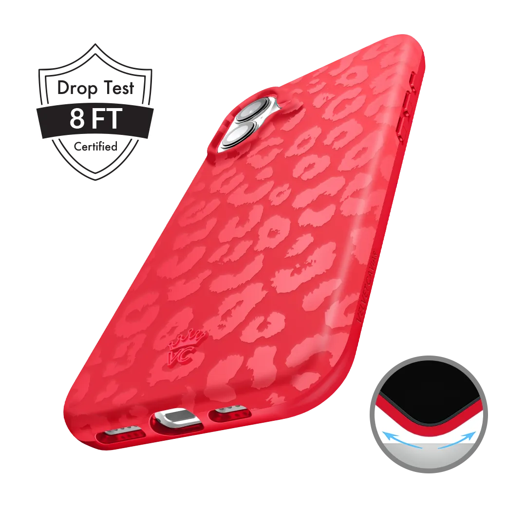 Red Hot Leopard iPhone Case