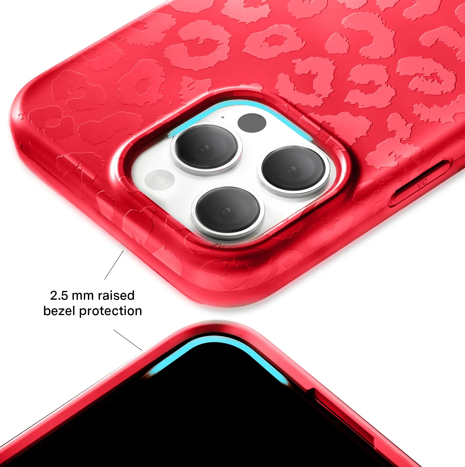 Red Hot Leopard iPhone Case