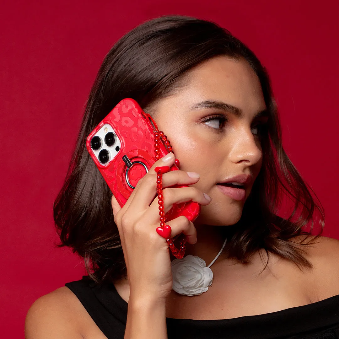 Red Hot Leopard iPhone Case