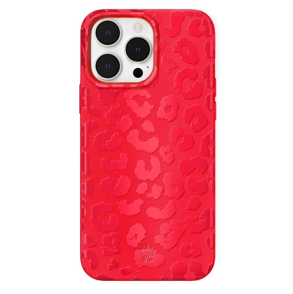 Red Hot Leopard iPhone Case